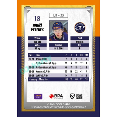 2024/25 Maxa Liga Update #LIT-33 Jonáš Peterek