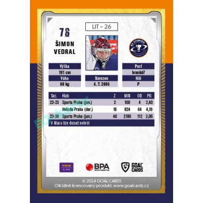 2024/25 Maxa Liga Update #LIT-26 Šimon Vedral