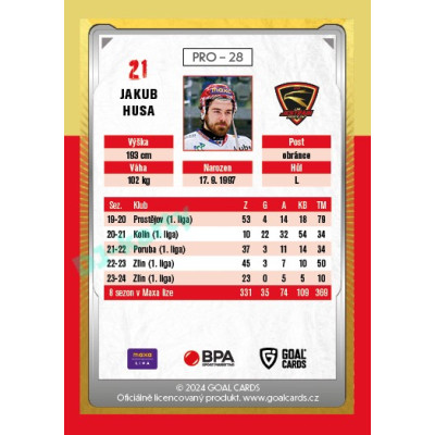 2024/25 Maxa Liga Update #PRO-28 Jakub Husa