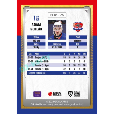 2024/25 Maxa Liga Update #POR-26 Adam Sedlák