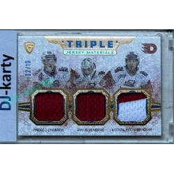 2024/25 Maxa Liga Update #JM-11 J. Vondraš / O. Chabada / M. Pochobradský Triple Jersey Blue 02/10