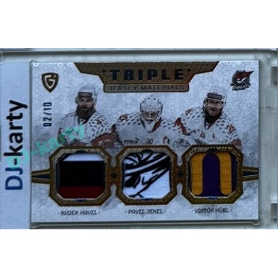 2024/25 Maxa Liga Update #JM-08 P. Jekel / R. Havel / V. Hübl Triple Jersey Blue 02/10