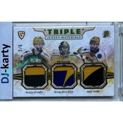 2024/25 Maxa Liga Update #JM-03 A. Pavlíček / R. Staněk / E. Hrňa Triple Jersey Green 2/6