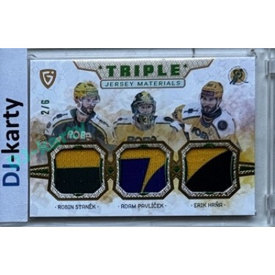 2024/25 Maxa Liga Update #JM-03 A. Pavlíček / R. Staněk / E. Hrňa Triple Jersey Green 2/6