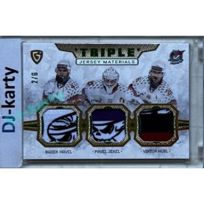 2024/25 Maxa Liga Update #JM-08 P. Jekel / R. Havel / V. Hübl Triple Jersey Green 2/6