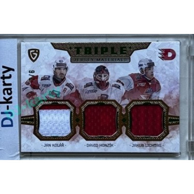 2024/25 Maxa Liga Update #JM-10 D. Honzík / J. Kolář / J. Lichtag Triple Jersey Green 2/6