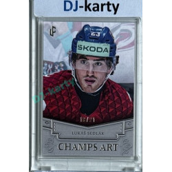 2024/25 LC Repre serie 1 #CHA-15 Lukáš Sedlák Champs Art Clear Frame Platinum xx/21
