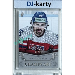 2024/25 LC Repre serie 1 #CHA-21 Daniel Voženílek Champs Art Clear Frame Platinum xx/21