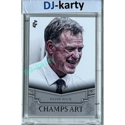 2024/25 LC Repre serie 1 #CHA-27 Radim Rulík Champs Art Clear Frame Platinum xx/21