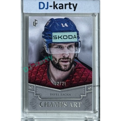 2024/25 LC Repre serie 1 #CHA-13 Pavel Zacha Champs Art Clear Frame Platinum xx/21