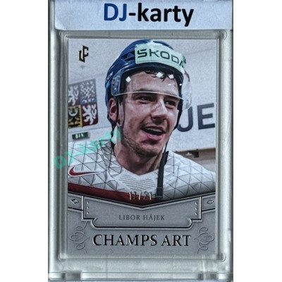 2024/25 LC Repre serie 1 #CHA-07 Libor Hájek Champs Art Clear Frame Platinum xx/21