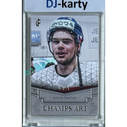 2024/25 LC Repre serie 1 #CHA-04 David Špaček Champs Art Clear Frame Platinum xx/21