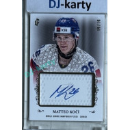 2024/25 LC Repre serie 1 #U20-MKO Matteo Kočí World Junior Championship 2025 Canada Authentic Signature White xx/14