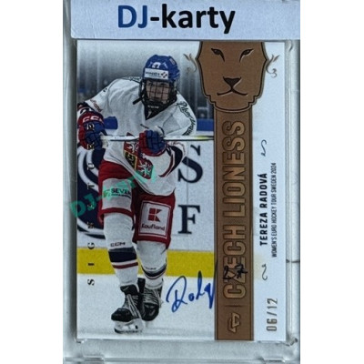 2024/25 LC Repre serie 1 #WEHT-07 Tereza Radová Women´s Euro Hockey Tour Sweden 2024 Autgentic Signature 06/12