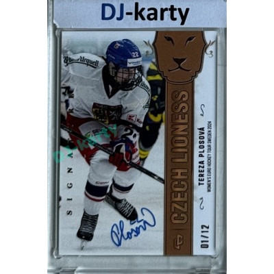 2024/25 LC Repre serie 1 #WEHT-20 Tereza Plosová Women´s Euro Hockey Tour Sweden 2024 Autgentic Signature 01/12