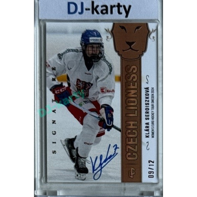 2024/25 LC Repre serie 1 #WEHT-08 Klára Seroiszková Women´s Euro Hockey Tour Sweden 2024 Autgentic Signature 09/12