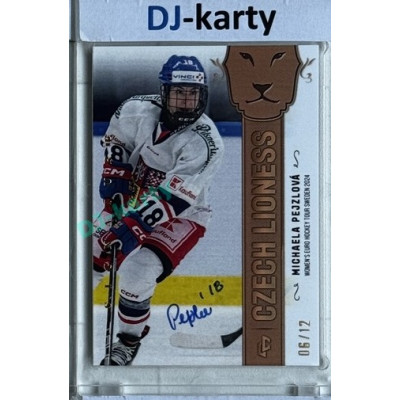 2024/25 LC Repre serie 1 #WEHT-18 Michaela Pejzlová Women´s Euro Hockey Tour Sweden 2024 Autgentic Signature 06/12