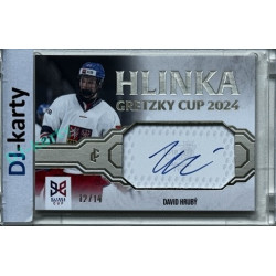 2024/25 LC Repre serie 1 #HGC-DHR David Hrubý Hlinka Gretzky Cup 2024 Authentic Signature Platinum 12/14