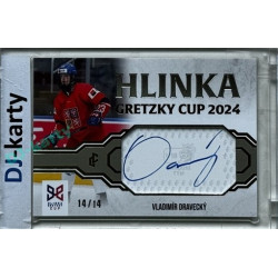 2024/25 LC Repre serie 1 #HGC-VDR Vladimír Dravecký Hlinka Gretzky Cup 2024 Authentic Signature Platinum 14/14