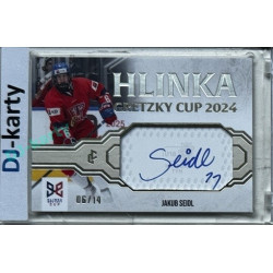 2024/25 LC Repre serie 1 #HGC-JSE Jakub Seidl Hlinka Gretzky Cup 2024 Authentic Signature Platinum 06/14