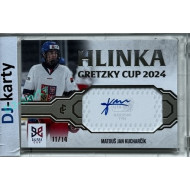 2024/25 LC Repre serie 1 #HGC-MKU Matouš Jan Kucharčík Hlinka Gretzky Cup 2024 Authentic Signature Platinum 11/14