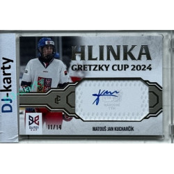 2024/25 LC Repre serie 1 #HGC-MKU Matouš Jan Kucharčík Hlinka Gretzky Cup 2024 Authentic Signature Platinum 11/14