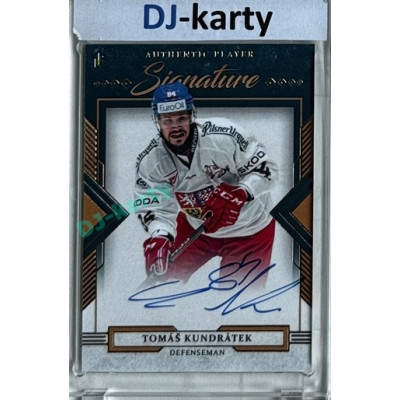 2024/25 LC Repre serie 1 #AS-KUN Tomáš Kundrátek Authentic Player Signature Blue 2/6