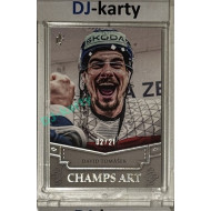 2024/25 LC Repre serie 1 #CHA-22 David Tomášek Champs Art Clear Frame Platinum xx/21