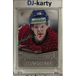 2024/25 LC Repre serie 1 #CHA-05 Jakub Krejčík Champs Art Clear Frame Platinum xx/21