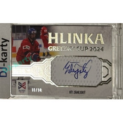 2024/25 LC Repre serie 1 #HGC-VZÁ Vít Záhejský Hlinka Gretzky Cup 2024 Authentic Signature Platinum 12/14
