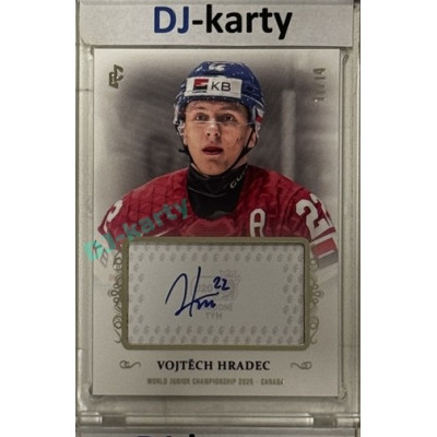2024/25 LC Repre serie 1 #U20-VHR Vojtěch Hradec World Junior Championship 2025 Canada Authentic Signature White xx/14