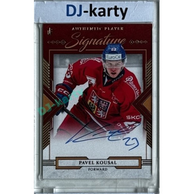 2024/25 LC Repre serie 1 #AS-KOU Pavel Kousal Authentic Player Signature Red xx/12