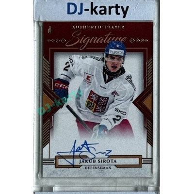 2024/25 LC Repre serie 1 #AS-SIR Jakub Sirota Authentic Player Signature Red xx/12