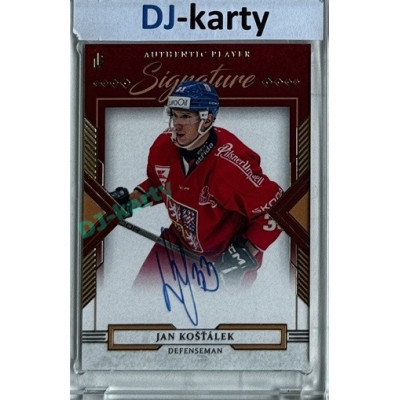 2024/25 LC Repre serie 1 #AS-KOŠ Jan Košťálek Authentic Player Signature Red xx/12