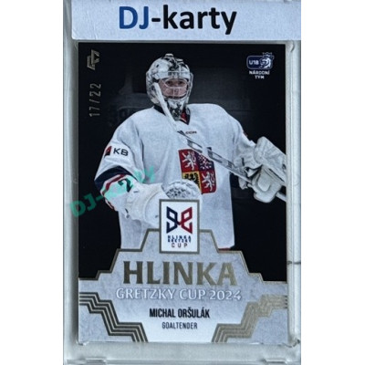 2024/25 LC Repre serie 1 #HGC-21 Michal Oršulák Hlinka Gretzky Cup 2024 Platinum xx/22
