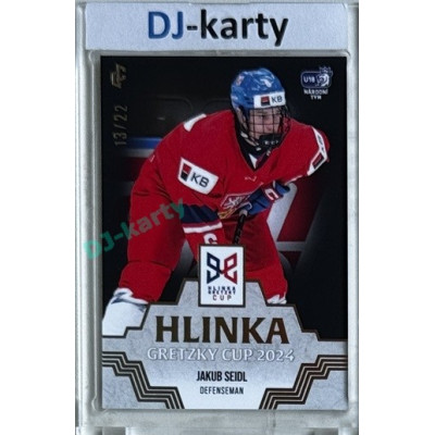 2024/25 LC Repre serie 1 #HGC-03 Jakub Seidl Hlinka Gretzky Cup 2024 Platinum xx/22