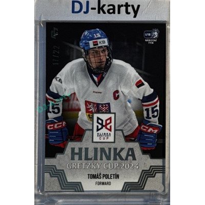 2024/25 LC Repre serie 1 #HGC-12 Tomáš Poletín Hlinka Gretzky Cup 2024 Platinum xx/22