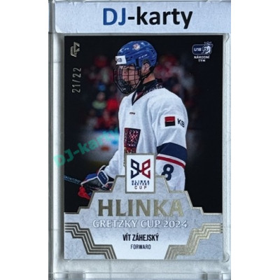 2024/25 LC Repre serie 1 #HGC-08 Vít Záhejský Hlinka Gretzky Cup 2024 Platinum xx/22