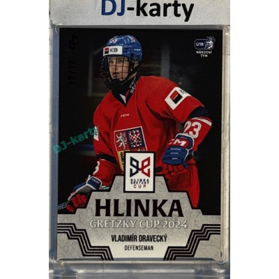 2024/25 LC Repre serie 1 #HGC-06 Vladimír Dravecký Hlinka Gretzky Cup 2024 Red 12/12