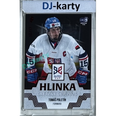 2024/25 LC Repre serie 1 #HGC-12 Tomáš Poletín Hlinka Gretzky Cup 2024 Red 10/12