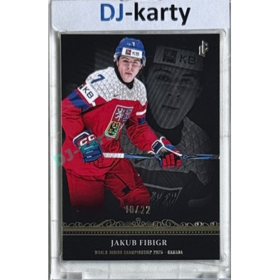 2024/25 LC Repre serie 1 #WJC-04 Jakub Fibigr World Junior Championship 2025 Canada Platinum xx/22