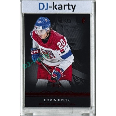2024/25 LC Repre serie 1 #WJC-10 Dominik Petr World Junior Championship 2025 Canada Red 10/12