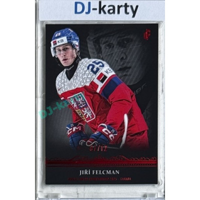 2024/25 LC Repre serie 1 #WJC-20 Jiří Felcman World Junior Championship 2025 Canada Red 07/12