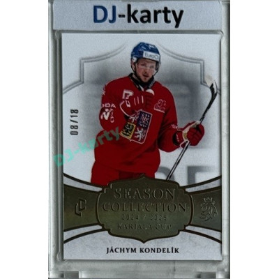 2024/25 LC Repre serie 1 #KC-14 Jáchym Kondelík Season Collection Season Collection Karjala Cup 2024 Platinum xx/18
