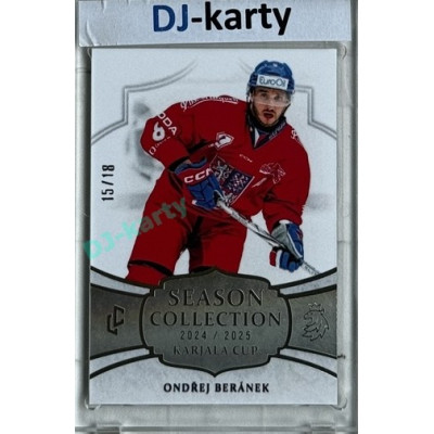 2024/25 LC Repre serie 1 #KC-11 Ondřej Beránek Season Collection Season Collection Karjala Cup 2024 Platinum xx/18
