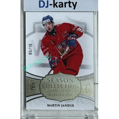 2024/25 LC Repre serie 1 #KC-02 Martin Jandus Season Collection Season Collection Karjala Cup 2024 Platinum xx/18