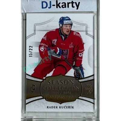 2024/25 LC Repre serie 1 #KC-09 Radek Kučeřík Season Collection Season Collection Karjala Cup 2024 Gold xx/22