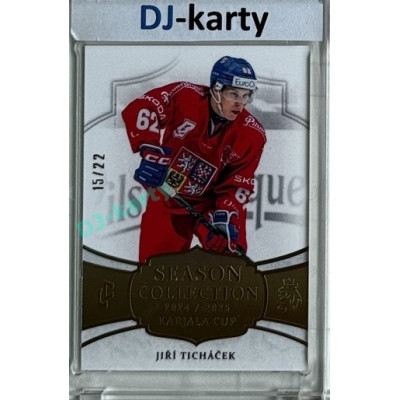 2024/25 LC Repre serie 1 #KC-08 Jiří Ticháček Season Collection Season Collection Karjala Cup 2024 Gold xx/22