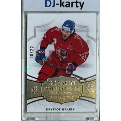 2024/25 LC Repre serie 1 #KC-23 Kryštof Hrabík Season Collection Season Collection Karjala Cup 2024 Gold xx/22