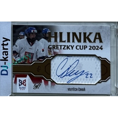 2024/25 LC Repre serie 1 #HGC-VČI Vojtěch Čihař Hlinka Gretzky Cup 2024 Authentic Signature Gold 1of1